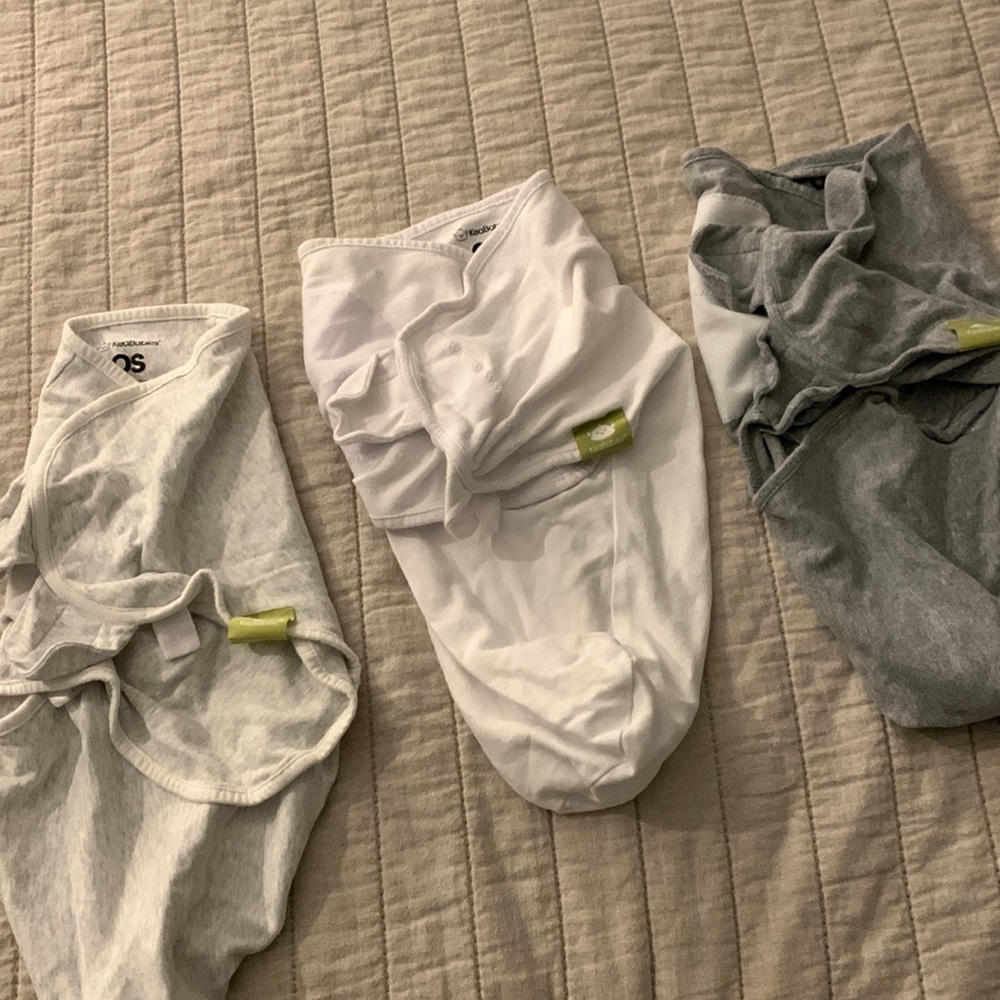 Keababies Velcro swaddle set of 3 size small